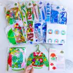 Winlyn 24 Sets Christmas Craft Kits Winter Kids Crafts DIY Ugly Sweater Ornaments Decorations Art Set Holiday Foam Stickers Arts and Crafts for Kids Home Classroom Activities Party Favors
