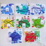 Winlyn 24 Sets Christmas Craft Kits Winter Kids Crafts DIY Ugly Sweater Ornaments Decorations Art Set Holiday Foam Stickers Arts and Crafts for Kids Home Classroom Activities Party Favors