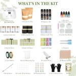 SAEUYVB Candle Making Kit,Candle Making Kit for Adults & Beginners - DIY Starter Soy Candle Making Supplies with Digital Wax Warmer,Soy Wax Etc-Perfect Home Craft & Gift Idea