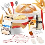 Sourdough Starter Kit, Sourdough Bread Baking Supplies, Sourdough Kit Home and Kitchen, Sourdough Bread Basket, Sourdough Starter Jar,Sour Dough Kit Tools,Bread Proofing Basket, Sourdough Jar