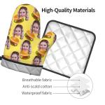 Personalized Oven Mitts, Custom Oven Mitts and Pot Holders Sets Custom Kitchen, Baking,Cooking as Gifts for Women,Friend,Family