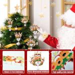 Personalized Heart Reindeer Christmas Ornaments 2025 - Custom Resin Elk Deer Ornament for Christmas Tree, DIY Family Name Hanging Pendant, Ornament for Friend & Family (Family of 4)