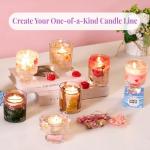 Soy Wax & Jelly Wax 2-in-1 Candle Making Kit – Complete DIY Candle Making Kit with Wax Melting Pot, 6 Scents, 4 Colors & Tools – Create Hands-On Memories, Crafted for Hobbyists & Personalized Gifting