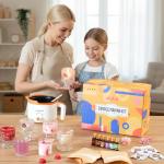 Soy Wax & Jelly Wax 2-in-1 Candle Making Kit – Complete DIY Candle Making Kit with Wax Melting Pot, 6 Scents, 4 Colors & Tools – Create Hands-On Memories, Crafted for Hobbyists & Personalized Gifting