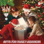 Personalized Heart Reindeer Christmas Ornaments 2025 - Custom Resin Elk Deer Ornament for Christmas Tree, DIY Family Name Hanging Pendant, Ornament for Friend & Family (Family of 4)