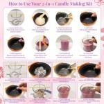 Soy Wax & Jelly Wax 2-in-1 Candle Making Kit – Complete DIY Candle Making Kit with Wax Melting Pot, 6 Scents, 4 Colors & Tools – Create Hands-On Memories, Crafted for Hobbyists & Personalized Gifting