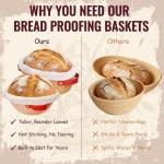 Sourdough Starter Kit, Sourdough Bread Baking Supplies, Sourdough Kit Home and Kitchen, Sourdough Bread Basket, Sourdough Starter Jar,Sour Dough Kit Tools,Bread Proofing Basket, Sourdough Jar