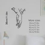 JINMA Personalized Couple Decoration – Custom Holding Hands with Names, Romantic Gift for Anniversary, Wedding, Valentine’s Day (Black)