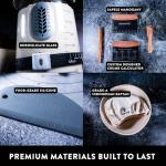 Sourdough Starter Kit with Banneton Bread Proofing Basket and 39oz Sourdough Starter Jar, Sapele Mahogany Sourdough Tools, Bread Making Kit for Beginners, Sourdough Bread Baking Supplies