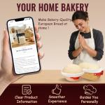 Sourdough Starter Kit, Sourdough Bread Baking Supplies, Sourdough Kit Home and Kitchen, Sourdough Bread Basket, Sourdough Starter Jar,Sour Dough Kit Tools,Bread Proofing Basket, Sourdough Jar