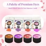 Soy Wax & Jelly Wax 2-in-1 Candle Making Kit – Complete DIY Candle Making Kit with Wax Melting Pot, 6 Scents, 4 Colors & Tools – Create Hands-On Memories, Crafted for Hobbyists & Personalized Gifting