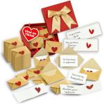 STOFINITY 60 Mini Love Notes With Envelopes - Personalized Valentines Day Gifts For Him, Her, Girlfriend - DIY Valentines Gift For Husband, Wife, Men, Women - Boyfriend Gifts for Birthday, Anniversary