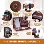 Wood Phone Docking Station - Perfect Gift for Men