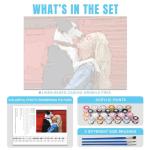 CUSTOM STEWARD Custom Paint by Numbers Kit for Adults, Personalized Paint by Number, Acrylic Painting Kit for Home Decor, Gifts for Valentine's Day, Christmas, Birthday (Optional Framed)