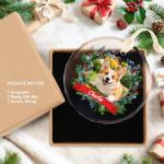 Personalized Dog Christmas Ornaments 2025, Custom Name & Picture Dog Ornaments for Christmas Tree, Loved Pet Photo Acrylic Ornament Customized, Xmas Gifts Hanging Decorations for Pet Lovers, S5