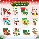 Containlol 48 Pcs Christmas Craft Kits for Kids Christmas Stockings Ornaments Kit Make Your Own Xmas Tree Craft DIY Stockings Cutouts for Holiday Farmhouse Decor Handcraft Supplies
