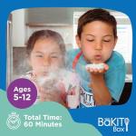 BāKIT Box Greek Koulourakia Cookie Kit, Kids Baking Gift with Printed Recipe & Activity Guide, Make Greek Twist Cookies + Learn Words & Symbols