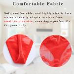 Eoribag Women's Personalized Sexy Lace Thongs with Funny Rhinestone Letters, Custom Name Underwear Panties for Couples，Christmas & Valentine's Day Gift, Black