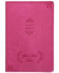 Personalized Pink Engraved Bible with Name