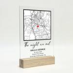 The Night We Met Personalized Map - Custom Sign Gifts Where It All Began Couple Map Personalized Gift Couple Gift, Valentines Day