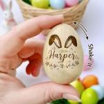 Personalized Musical Wooden Easter Egg Shakers, Custom Engraved with Name, Engraved Baby Egg, Eggs Musical Shakers, Custom Wood Eggs, My 1st Easters, Baby’s First Easter Gift for Boy Girl /7