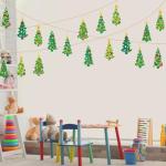 chiazllta 945Pcs DIY Christmas Tree Craft Kit Kids Holiday Art Making Craft with Stickers, Make Your Own Christmas Bookmark Xmas Party Favor Decoration Home Classroom Game Activities