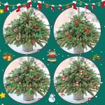 Christmas Crafts for Kids Adults Families, Beaded Ornament Kit to Make Wreath/Candy Cane/Xmas Tree/Snowman, Holiday Decorations Party Supplies, 40 Pieces