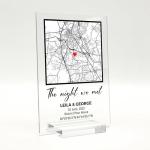 The Night We Met Personalized Map - Custom Sign Gifts Where It All Began Couple Map Personalized Gift Couple Gift, Valentines Day