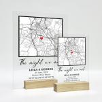 The Night We Met Personalized Map - Custom Sign Gifts Where It All Began Couple Map Personalized Gift Couple Gift, Valentines Day