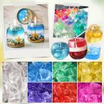 Blingfun Jelly Candle Making Kit,9pcs Gel Wax -7 Colors Candle Making kit，Includes Wax Wicks Wick Stickers，Wooden Wick Holders and More，DIY Starter Candle Making Kit 2.8LB/45oz