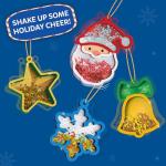 Skillmatics Shake-its – Christmas Ornament Craft Kit for Kids, DIY Make Your Own Ornaments with Keychains, Mess-Free Arts & Crafts Activity, Holiday Gift for Girls & Boys Ages 4, 5, 6, 7, 8, 9
