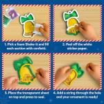 Skillmatics Shake-its – Christmas Ornament Craft Kit for Kids, DIY Make Your Own Ornaments with Keychains, Mess-Free Arts & Crafts Activity, Holiday Gift for Girls & Boys Ages 4, 5, 6, 7, 8, 9