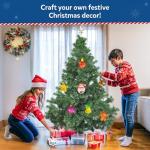 Skillmatics Shake-its – Christmas Ornament Craft Kit for Kids, DIY Make Your Own Ornaments with Keychains, Mess-Free Arts & Crafts Activity, Holiday Gift for Girls & Boys Ages 4, 5, 6, 7, 8, 9