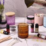 DARJEN Candle Making Kits - Soy Candles Making Supplies for Adults Including 4 Candle Jars(Amber, Pink, Blue, Purple), Candle Tins, Wax, Scents, Dried Flower & More, DIY Arts & Crafts Kits Home Decor