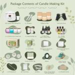 ZEROMX Candle Making Kit for Adults Beginners – 1200g Soy Wax, Digital Wax Melting Pot, Floral Candle Molds, Gift Boxes, Premium Candle Making Supplies, Complete DIY Set, Christmas Craft Gifts