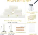 Candle Making Kit for Adults Beginners,Candle Making Supplies Include Soy Wax for Candle Making,Candle Wax Melting Pot,Candle Wicks Stickers,Magic Paper and More-DIY Candle Kit,Full Crafts for Adults