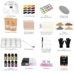 SAEUYVB Complete Candle Making Kit, Candle Making Kit for Adults with Hot Plate, DIY Starter Candle Making Supplies/Kit - Perfect as Home Decorations（White）