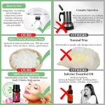 SAEUYVB Complete Candle Making Kit, Candle Making Kit for Adults with Hot Plate, DIY Starter Candle Making Supplies/Kit - Perfect as Home Decorations（White）