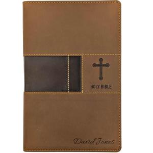 Personalized Brown Faux Leather NIV Gift Bible