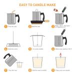 Ohcans Candle Making Kit Supplies for Beginners, Soy Wax DIY Candle Making for Adults, with 900ml Candle Make Pouring Pot, Candle Wicks, Wicks Sticker, Wicks Holder,Soy Candle Wax