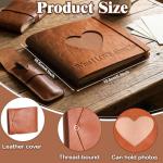 Eaasty What I Love About You Book with Photo Heart Cover, 50 Fill-in-the-Blank Reasons, Personalized Romantic Gift for Boyfriend, Girlfriend, Husband, Wife, Valentine's Day Anniversary