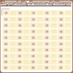 Eaasty What I Love About You Book with Photo Heart Cover, 50 Fill-in-the-Blank Reasons, Personalized Romantic Gift for Boyfriend, Girlfriend, Husband, Wife, Valentine's Day Anniversary