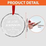 Fastpeace Personalized First Christmas Married Ornament 2026- Custom Name Date Gift, Mr and Mrs Custom Wedding Ornament for Newlyweds, First Christmas as Married Couple Keepsake