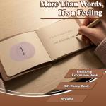 Eaasty What I Love About You Book with Photo Heart Cover, 50 Fill-in-the-Blank Reasons, Personalized Romantic Gift for Boyfriend, Girlfriend, Husband, Wife, Valentine's Day Anniversary