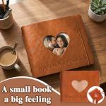 Eaasty What I Love About You Book with Photo Heart Cover, 50 Fill-in-the-Blank Reasons, Personalized Romantic Gift for Boyfriend, Girlfriend, Husband, Wife, Valentine's Day Anniversary