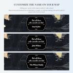 IPIC - Personalized USA Map Canvas Wall Art, Oversized Pinnable Board America to Mark Travels, Custom Artwork with Names, USA Travel Map for Home, Office, Study or RV, Ready to Hang