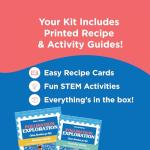 BāKIT Box Hexagon Honeycomb Sugar Cookie Decorating Kit – STEM Baking Gift for Kids Ages 5–12, Homeschool Geometry & Bee Habitat Activities, Educational Cookie Kit for Boys & Girls