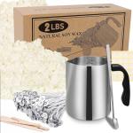 SAEUYVB Candle Making Kit - Natural Soy Wax DIY Candle Making for Adults, Including 2lbs Soy Wax Flakes, Pouring Pot, Perfect Kit for Beginners