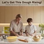 LAMPIZZERIA Silicone Proofing Basket Set Round & Oval - D'ita Collapsible Bread Banneton with Tools (Non-Stick, Easy Clean) Complete Baking Gift Kit Bread Proofing for Home Bakers