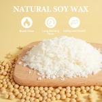 FUHITIM Soy Candle Wax Kit for Candle Making 10 lbs Bag, Premium Natural Soy Wax Flakes, No additives and Pure, 100 Cotton Candle Wicks, Fragrance Oils, Dried Flowers & Pigment Colors